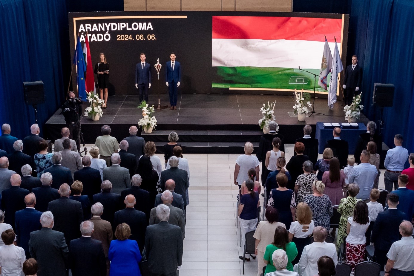 The gold diploma ceremony was held at the New Knowledge Space building on the campus of Széchenyi István University in Győr.